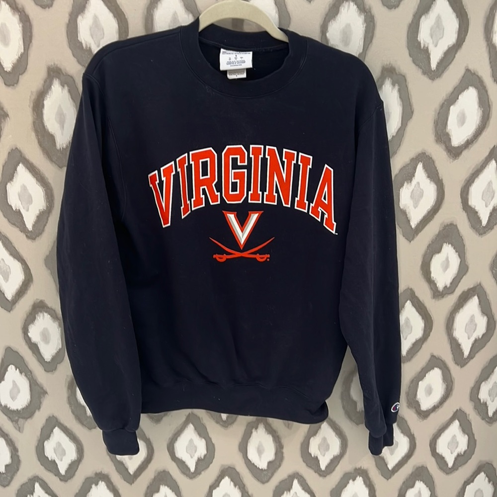 university of virginia navy crewneck sweatshirt
